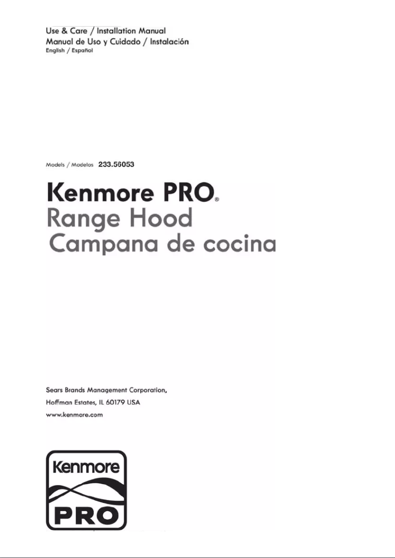 Page 1 of the manual User Manual Kenmore 233.56053