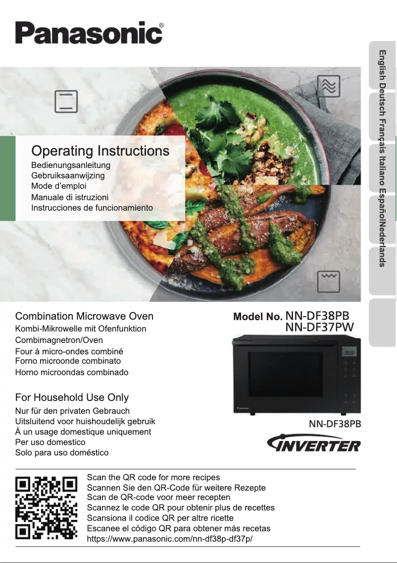 First page image of the manual for NN-DF37PW