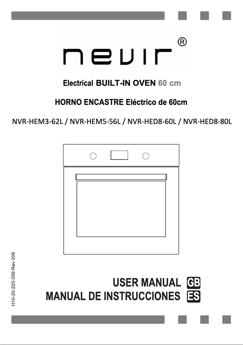 Page 1 of the manual User Manual Nevir NVR-HEM3-62L