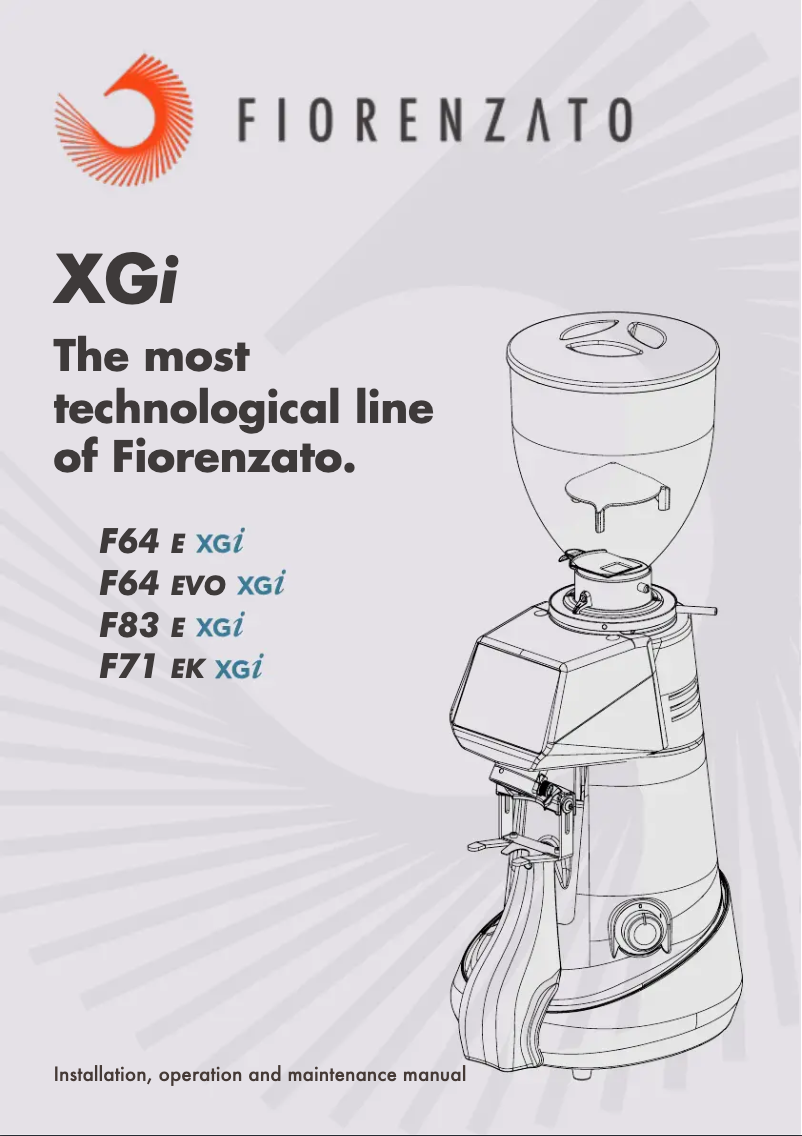 First page image of the manual for F64 E XGi