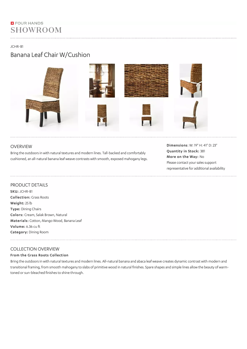 Page 1 of the manual User Manual Four Hands JCHR-B1