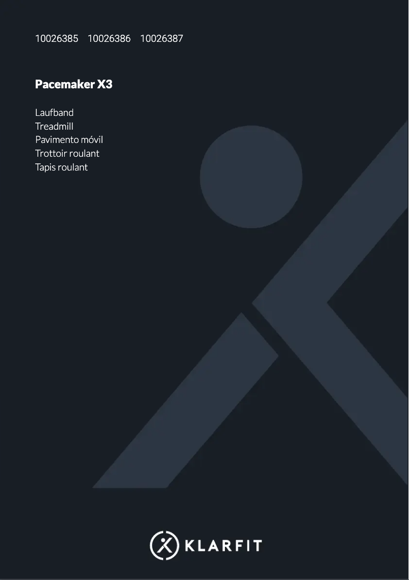 First page image of the manual for Pacemaker X3