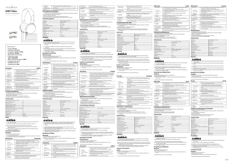 First page image of the manual for HPBT1100BU