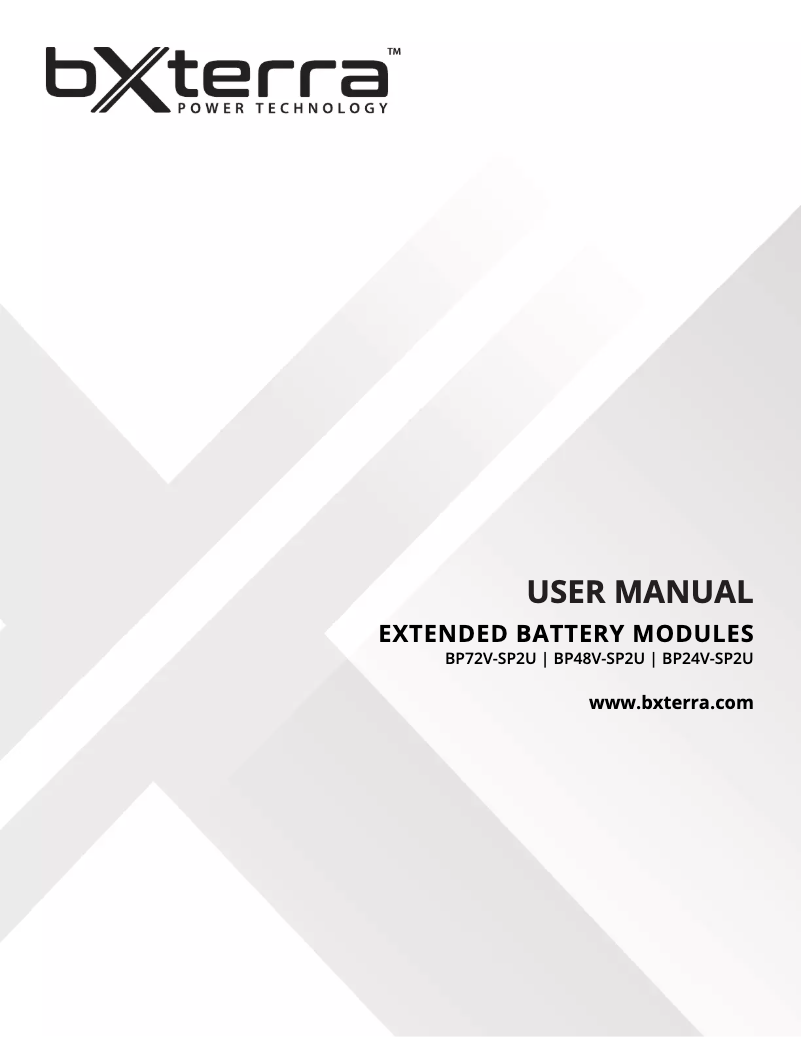 First page image of the manual for BP48V-SP2U