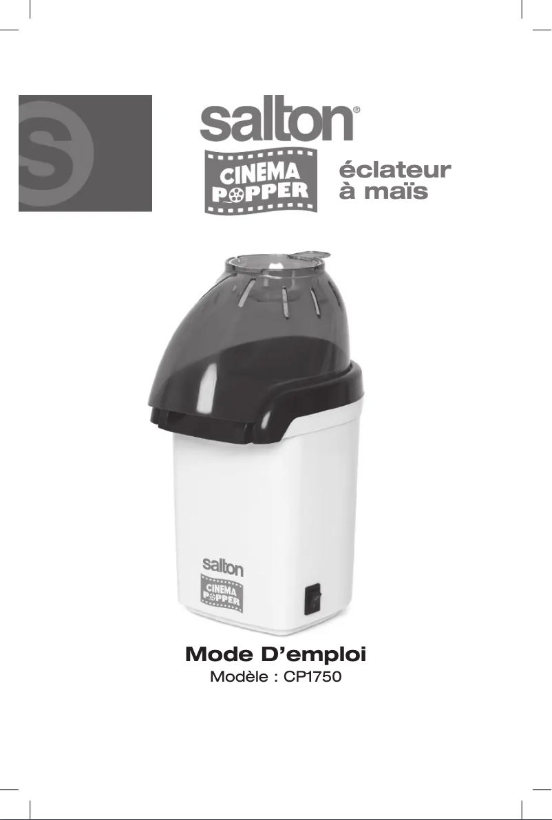 Page 1 of the manual User Manual Salton CP1750