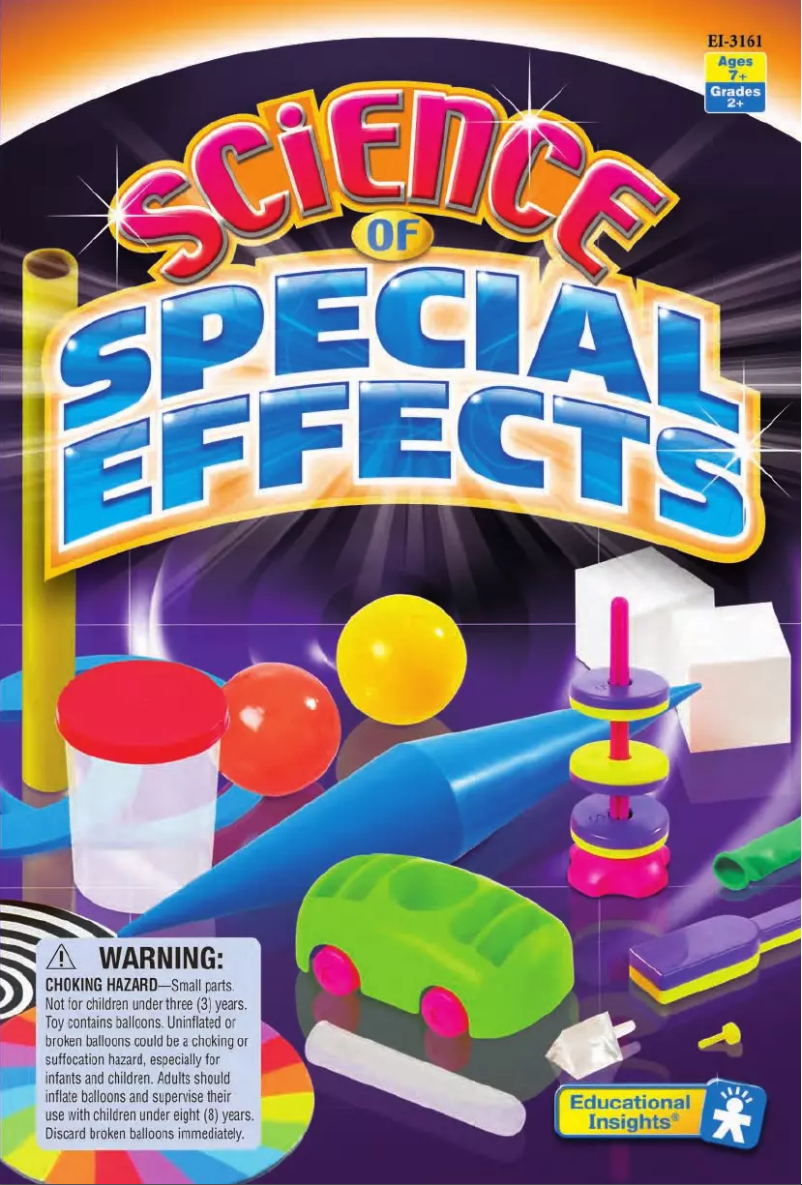 Page 1 of the manual User Manual Learning Resources Science of Special effects