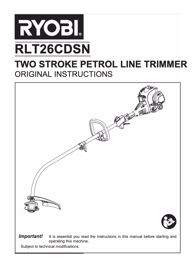 First page image of the manual for RLT26CDSN