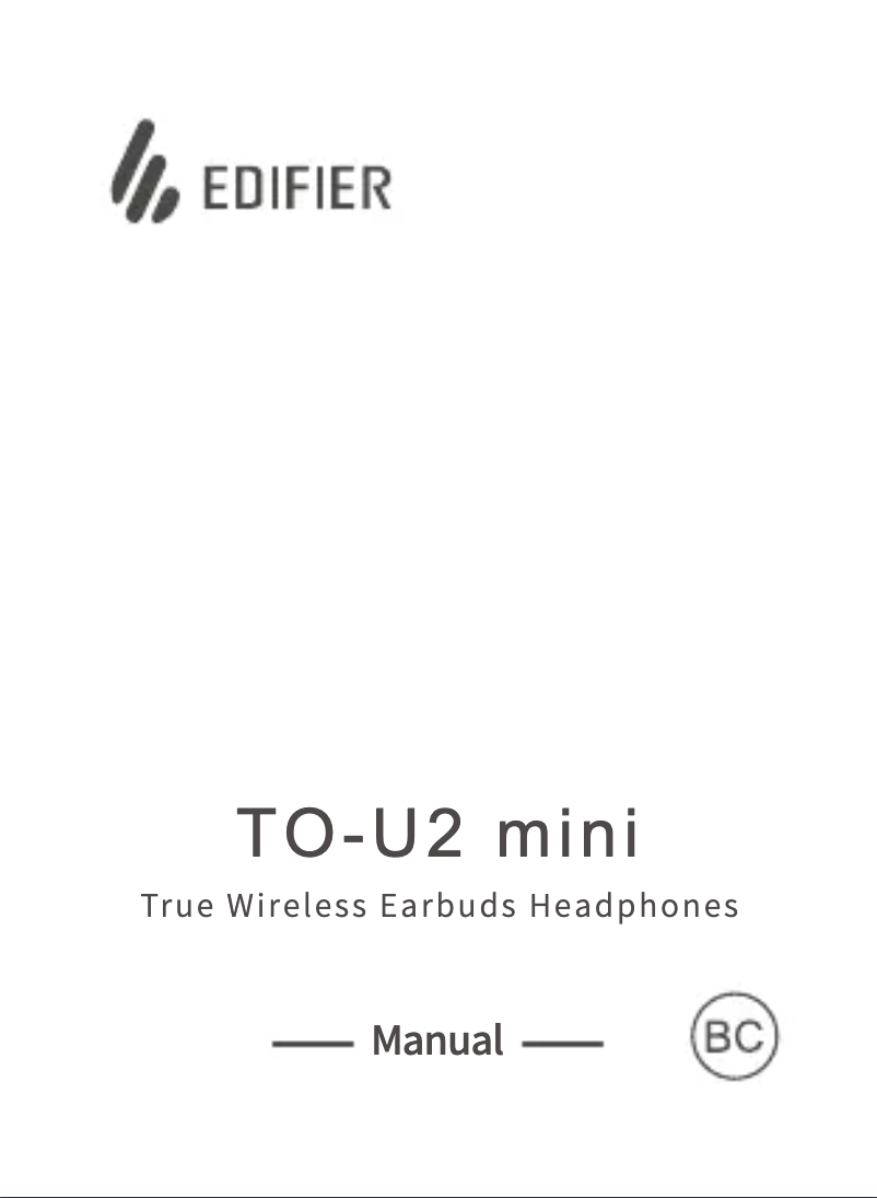 First page image of the manual for TO-U2 mini