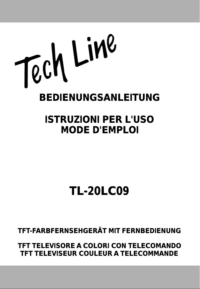 First page image of the manual for TL-20LC09
