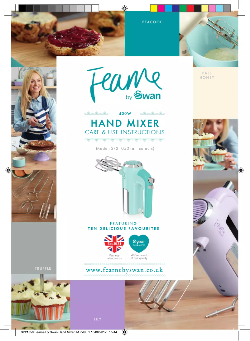 Page 1 of the manual User Manual Swan SP21050HON