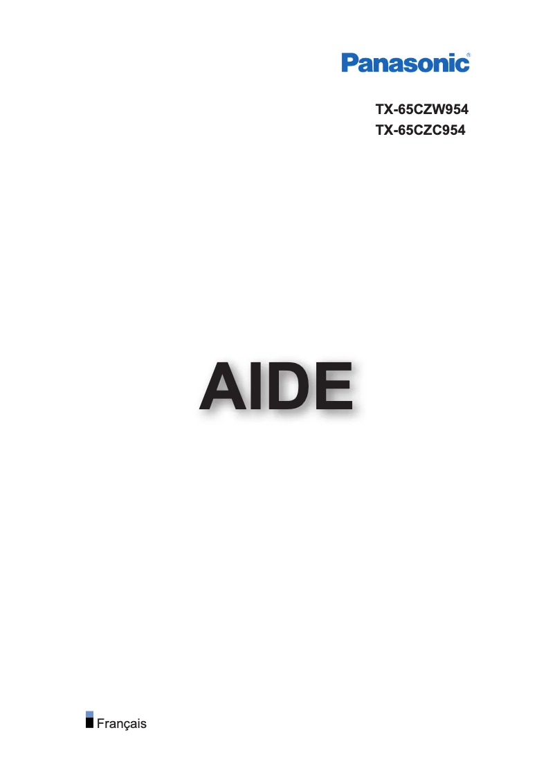 Page 1 of the manual User Manual Panasonic Viera TX-65CZC954