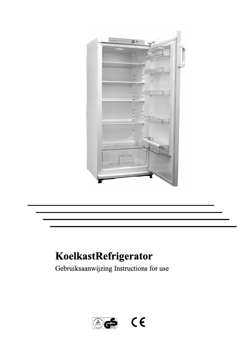 Page 1 of the manual User Manual Exquisit C290.1574A+