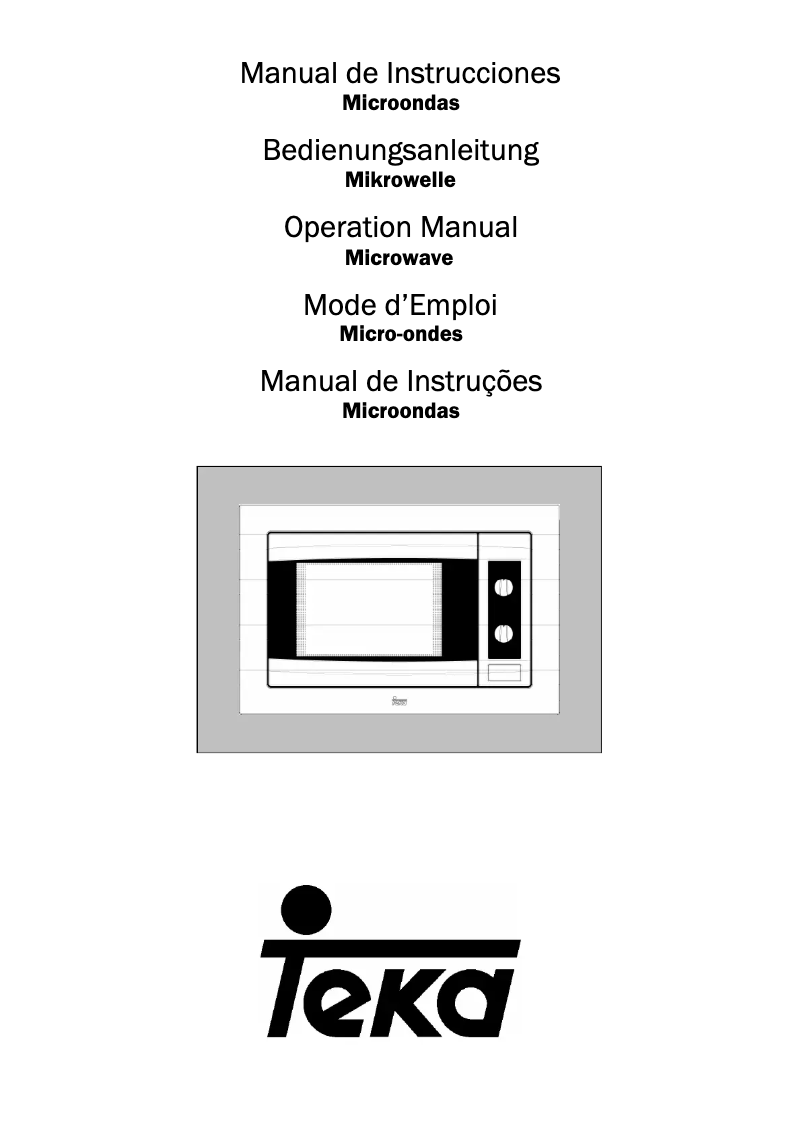 Page 1 of the manual User Manual Teka TMW 22 BI