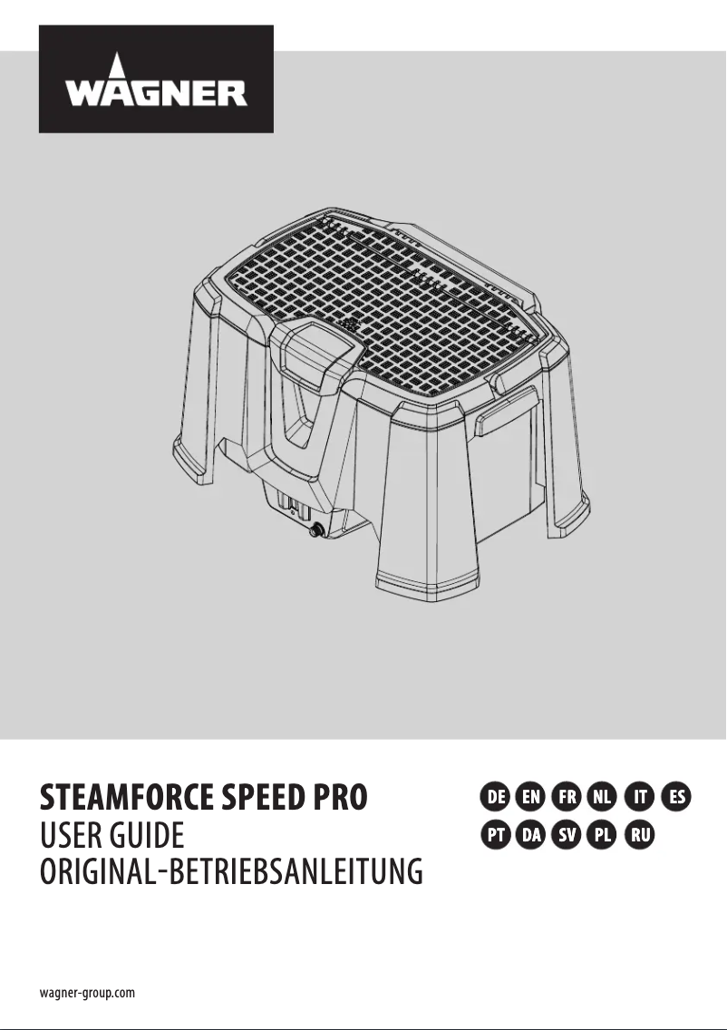 Page 1 of the manual User Manual Wagner SteamForce Speed Pro