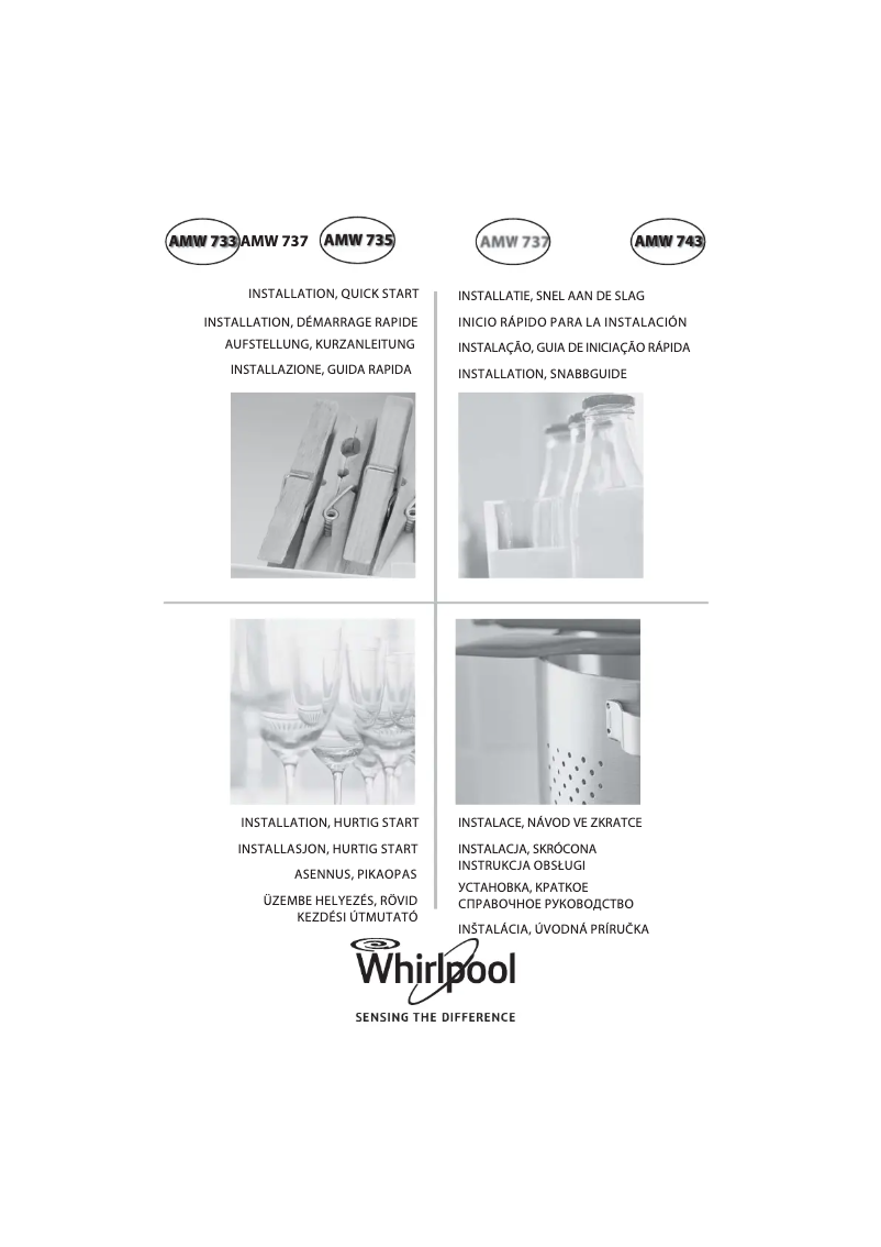 Page 1 of the manual User Manual Whirlpool AMW 743