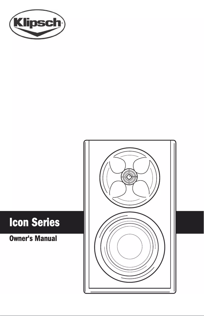 Page 1 of the manual User Manual Klipsch Icon WF-35