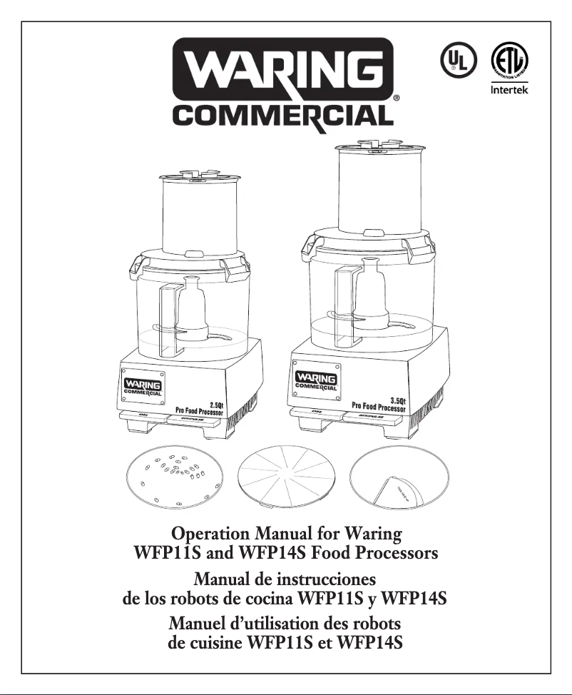 First page image of the manual for WFP14SC