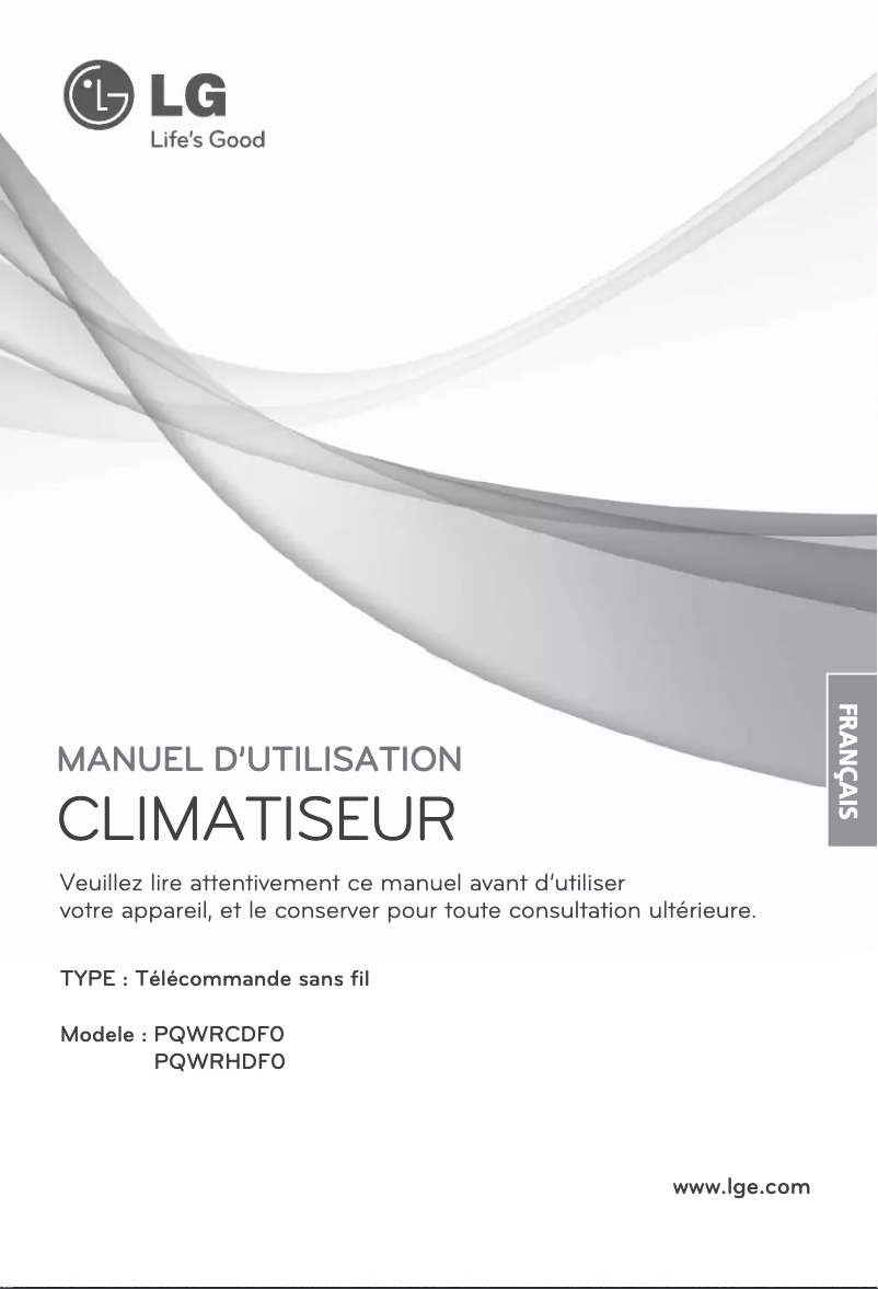 First page image of the manual for PQWRHDF0