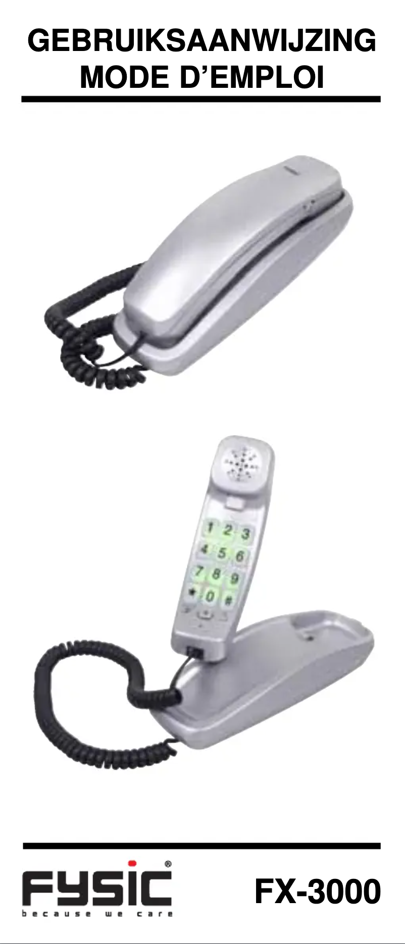 First page image of the manual for FX-3000