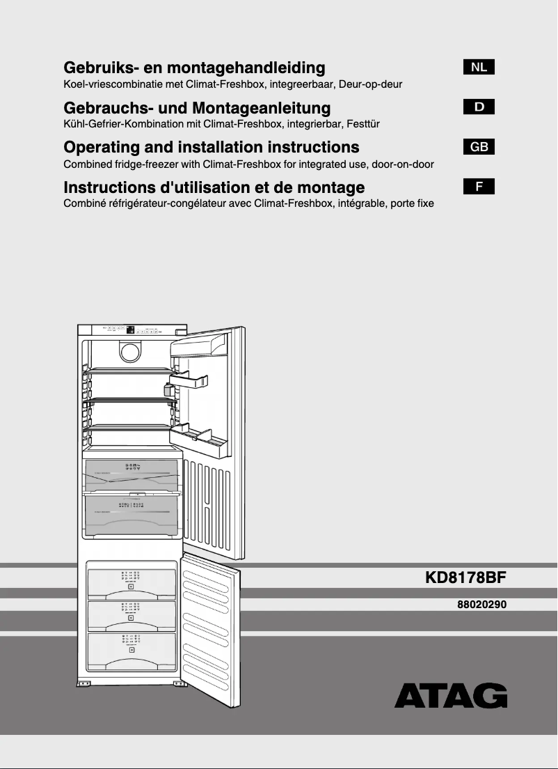 Image de la première page du manuel de l'appareil KD8178BF