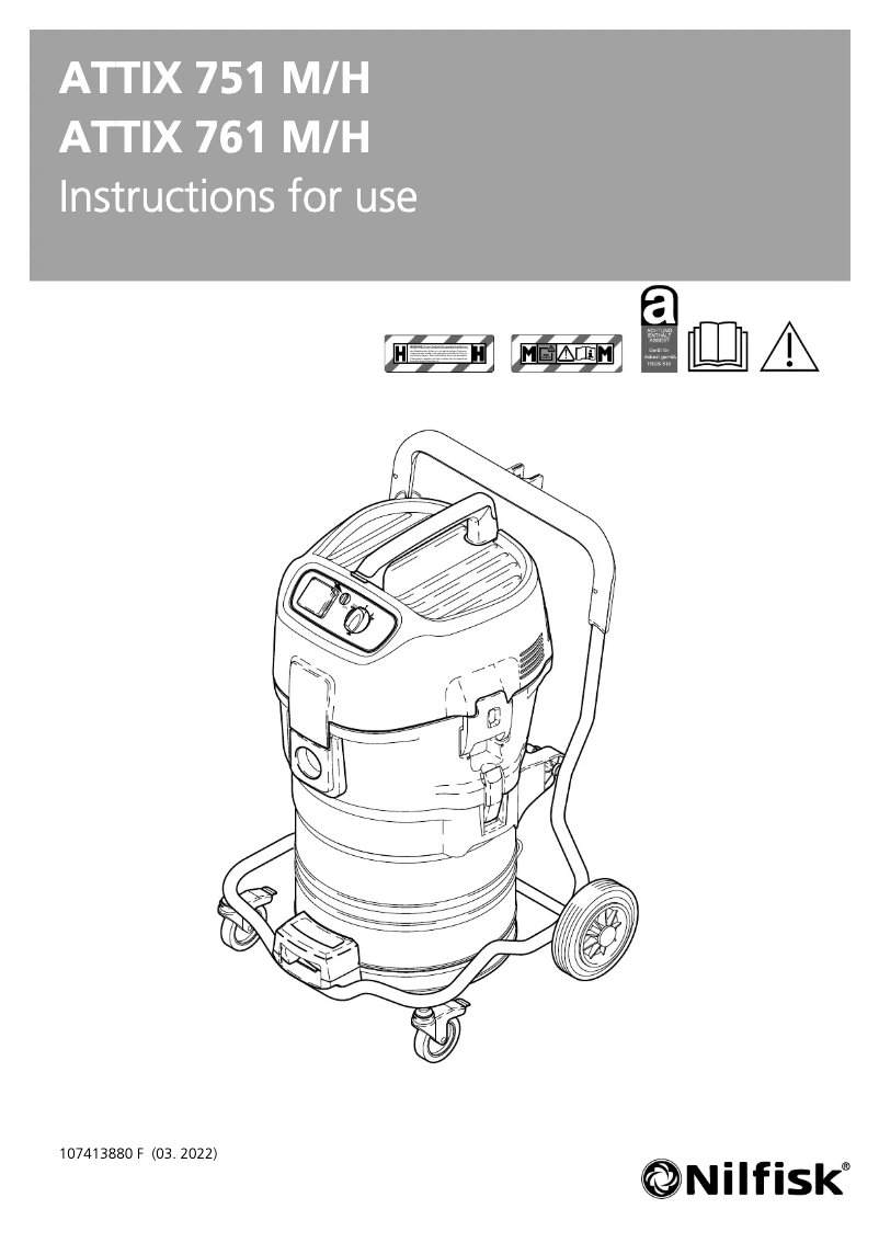 First page image of the manual for ATTIX 7