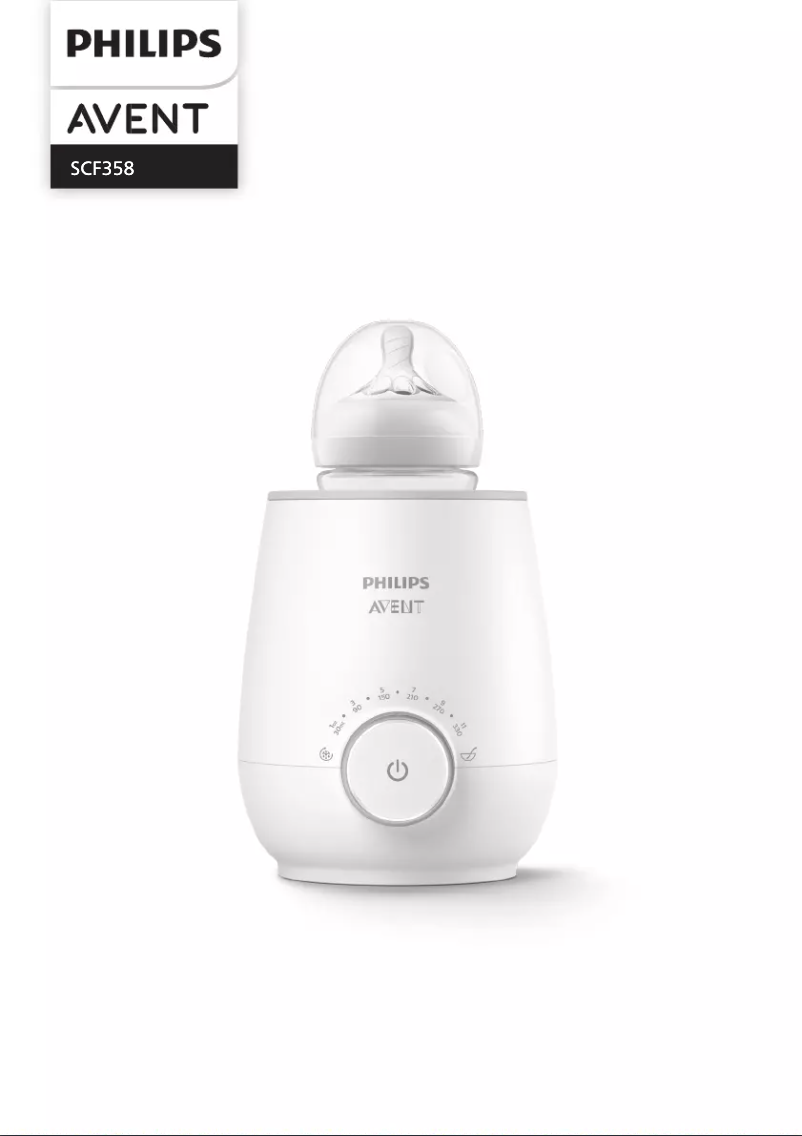 First page image of the manual for Avent SCF358