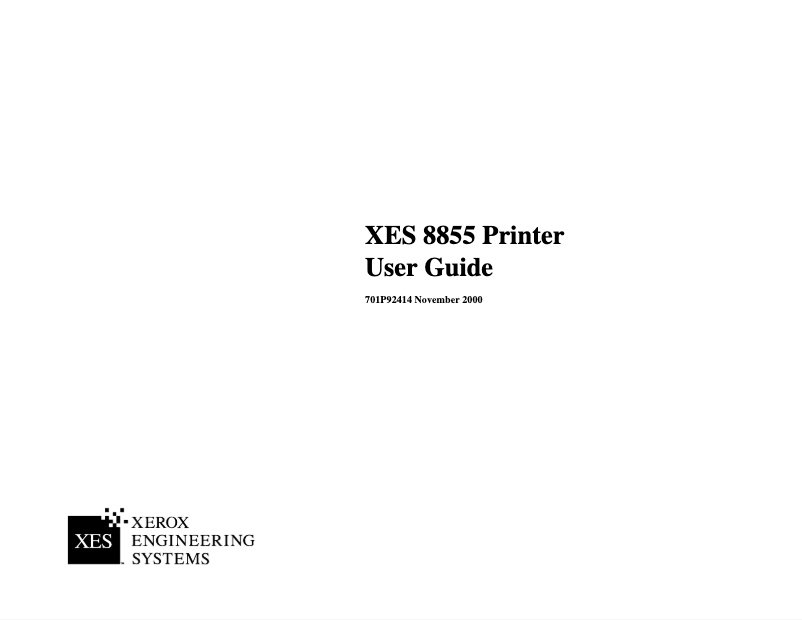 First page image of the manual for 8855