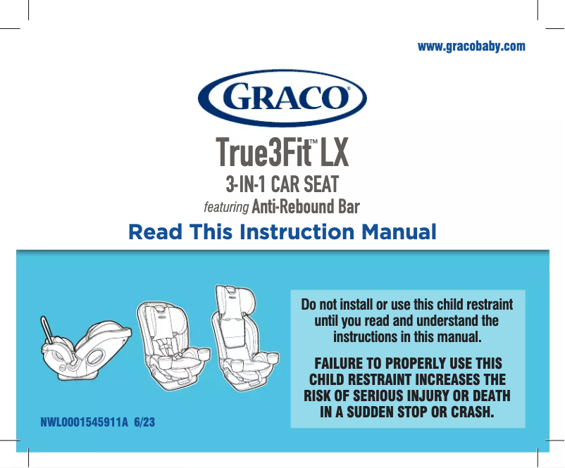 First page image of the manual for True3Fit LX