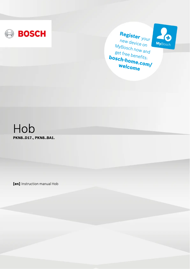 Page 1 of the manual User Manual Bosch PKN811BA1M