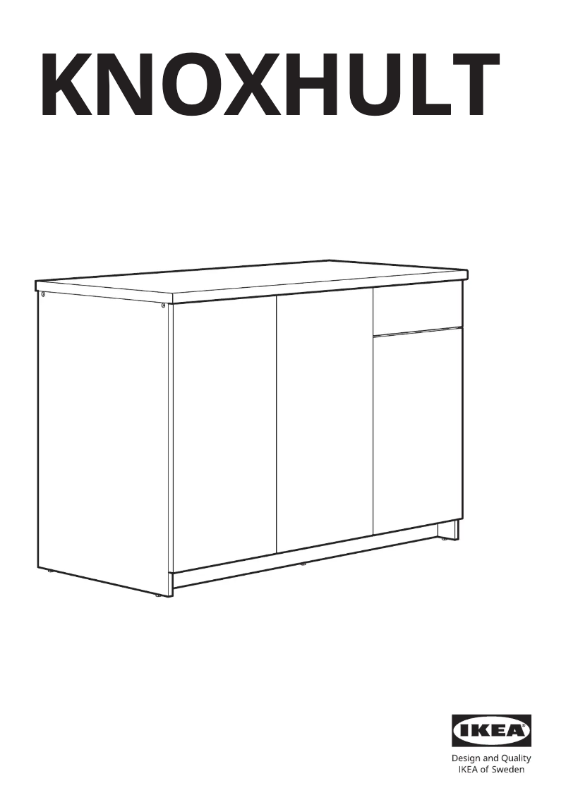 First page image of the manual for KNOXHULT 103.342.39