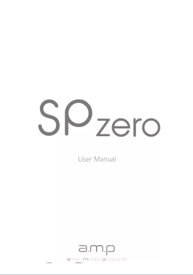 Image de la première page du manuel de l'appareil SPzero