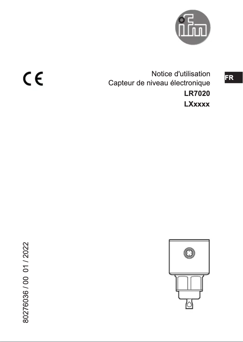 First page image of the manual for LR7020