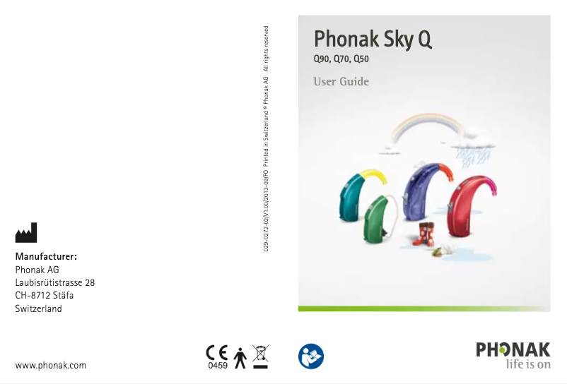 Page 1 of the manual User Manual Phonak Sky Q