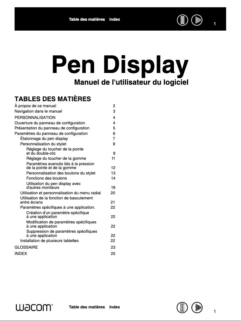 First page image of the manual for Pen Display