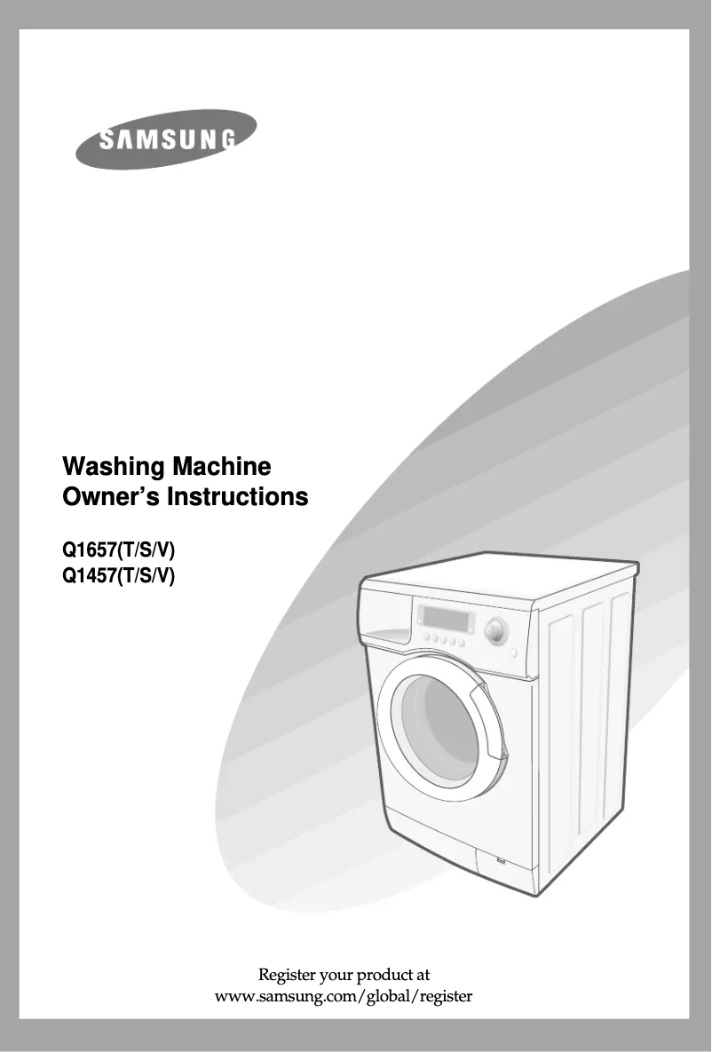 Page 1 of the manual User Manual Samsung Q1657S