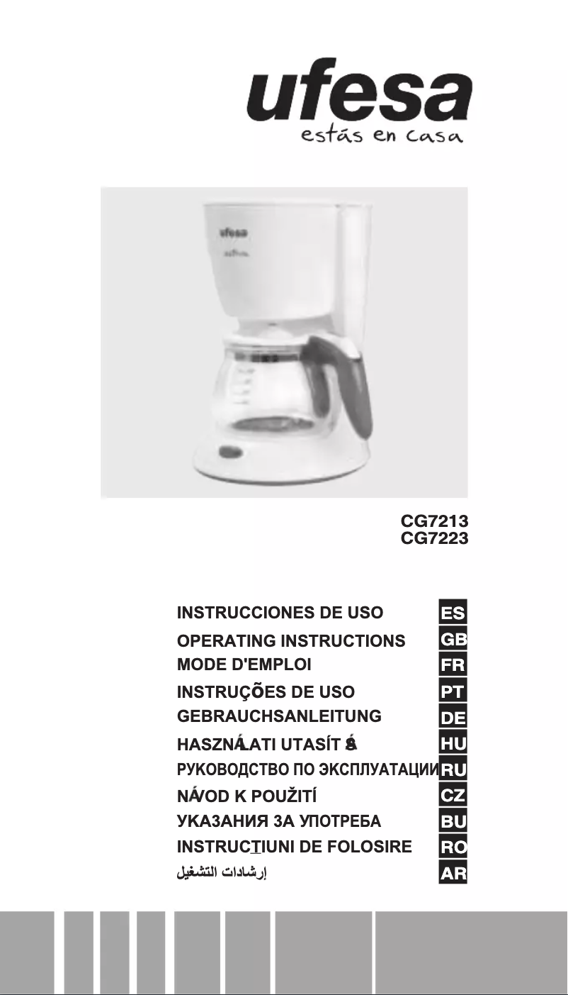 Page 1 of the manual User Manual Ufesa CG7213