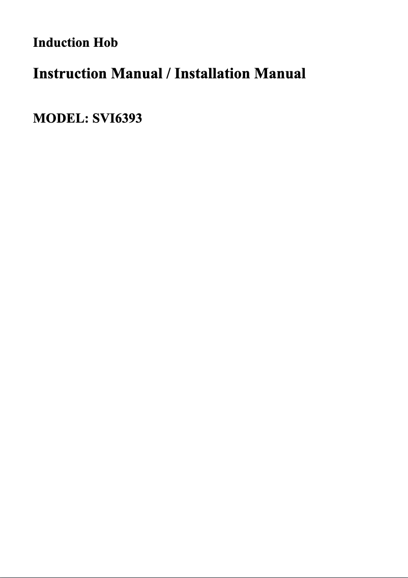 Page 1 of the manual User Manual SVAN SVI6393