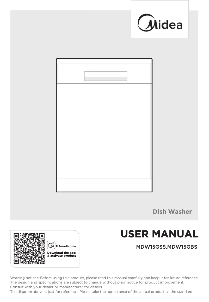 Page 1 of the manual User Manual Midea MDW15GWH