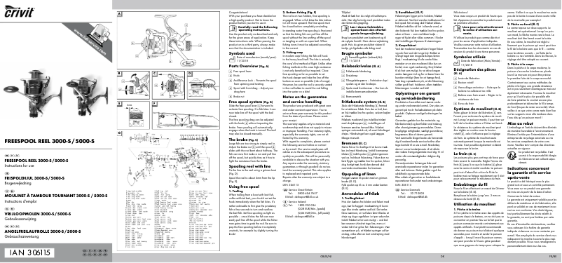 Page 1 of the manual User Manual Crivit IAN 306115