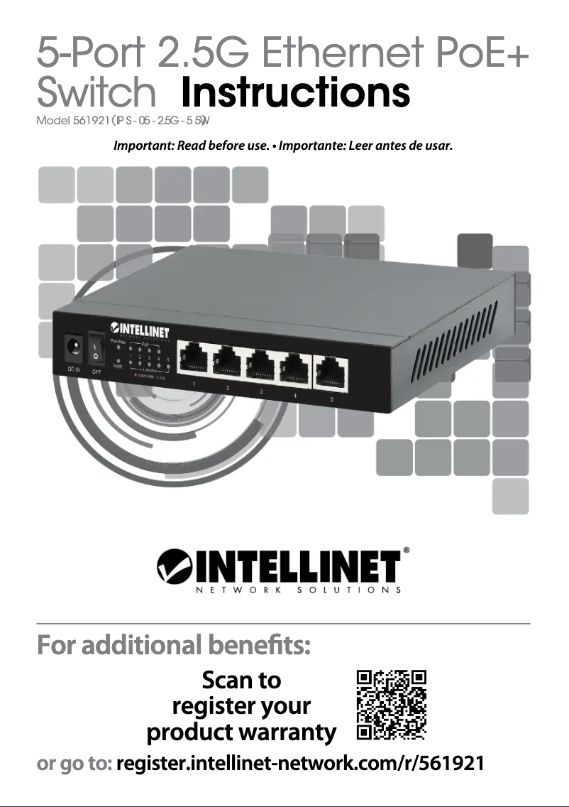 First page image of the manual for 561921