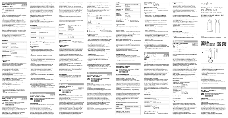 Page 1 de la notice Manuel utilisateur Nedis CCPD20W101BK