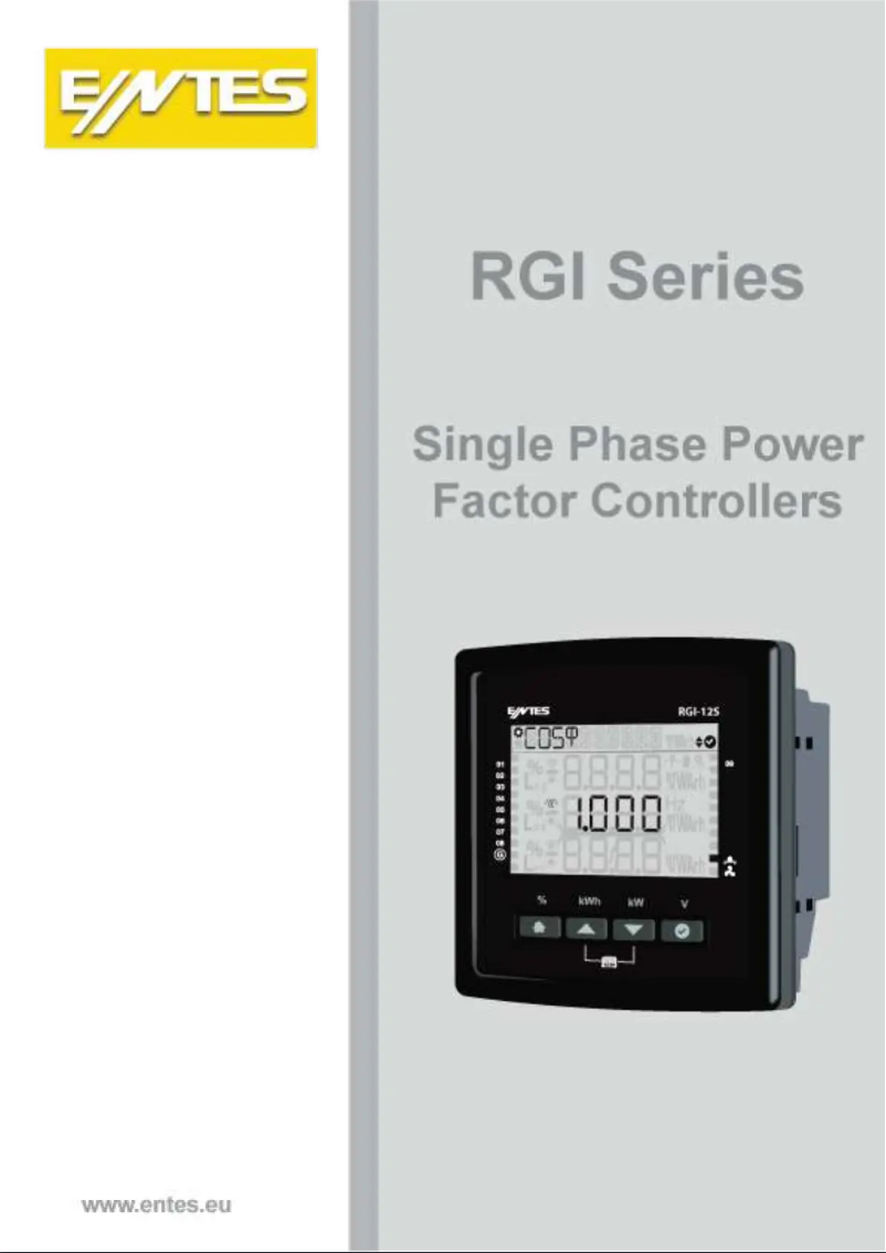 Page 1 of the manual User Manual ENTES RGI-9W