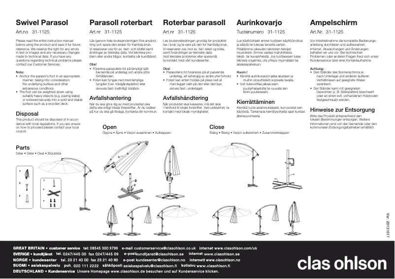 Image de la première page du manuel de l'appareil 31-1125