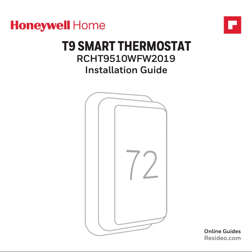 Page 1 of the manual User Manual Honeywell RCHT9610WFSW2003/U