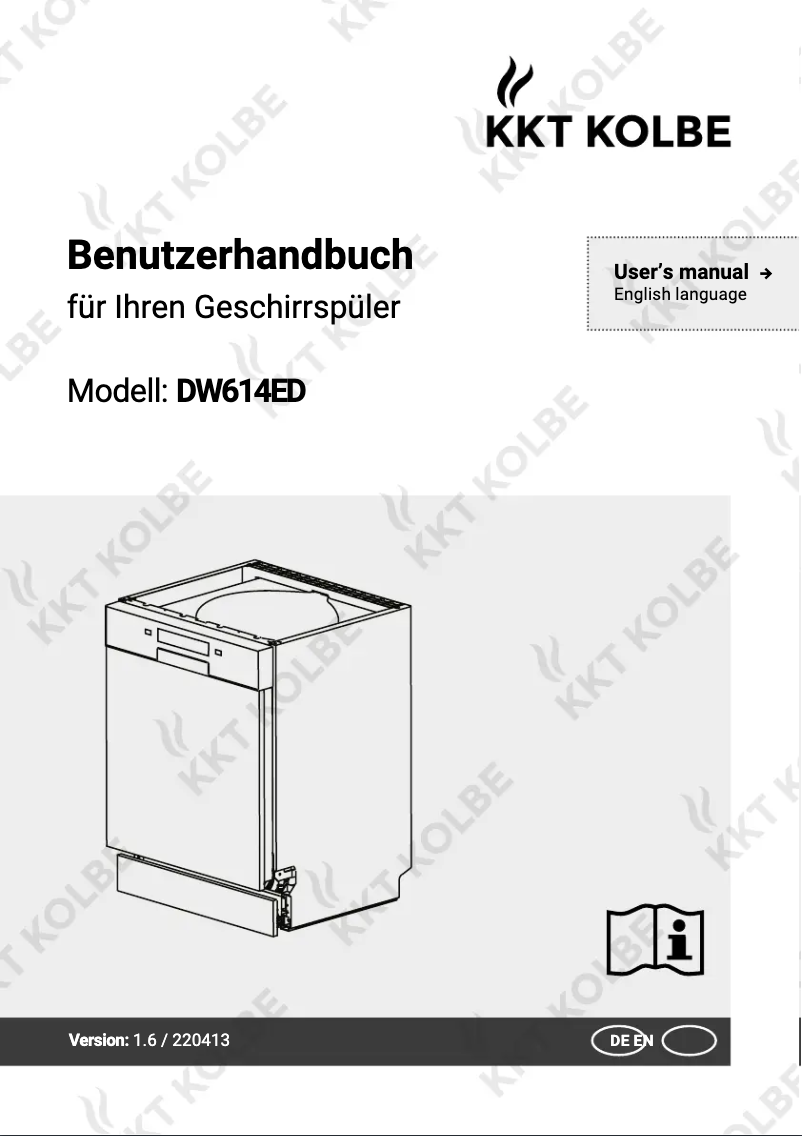 Page 1 of the manual User Manual KKT Kolbe DW614ED