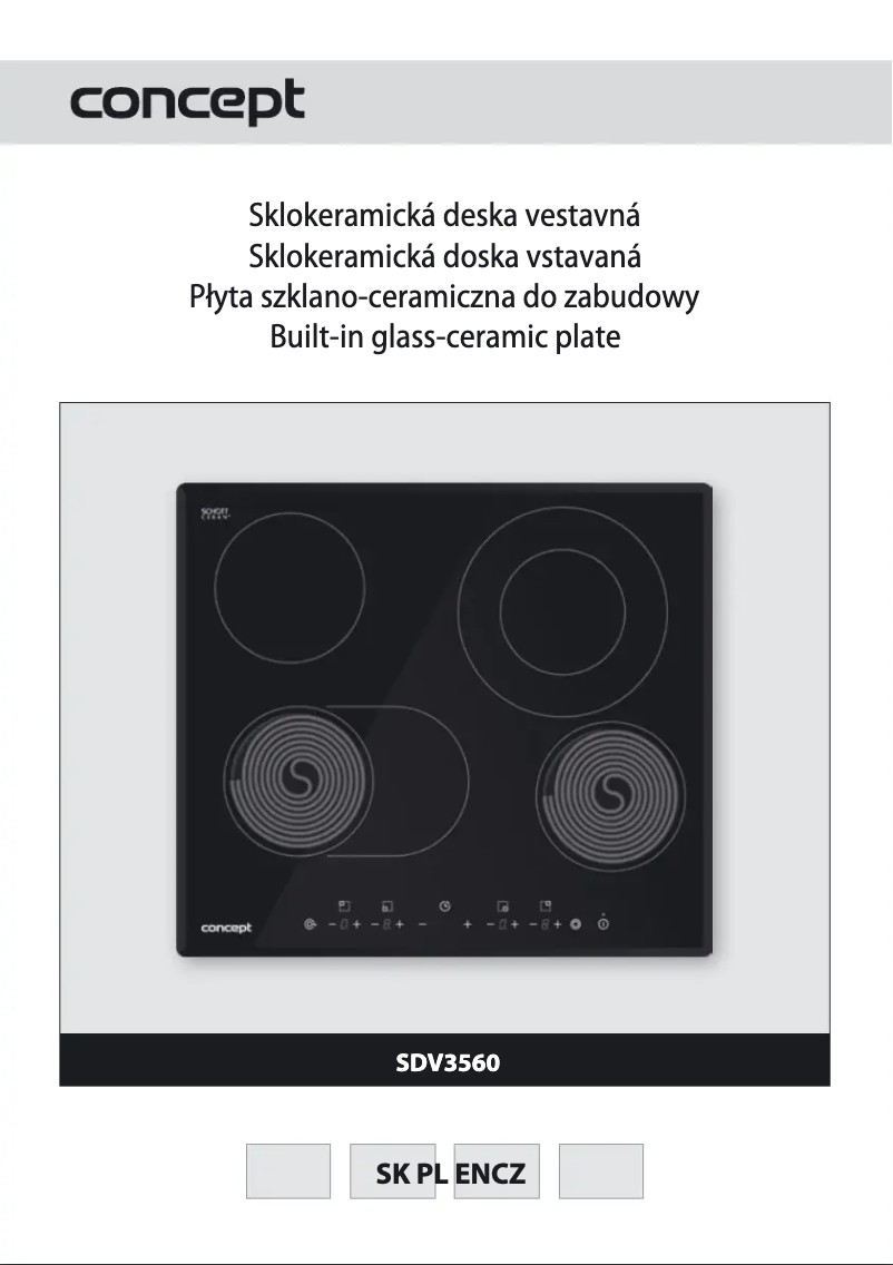 First page image of the manual for SDV 3560