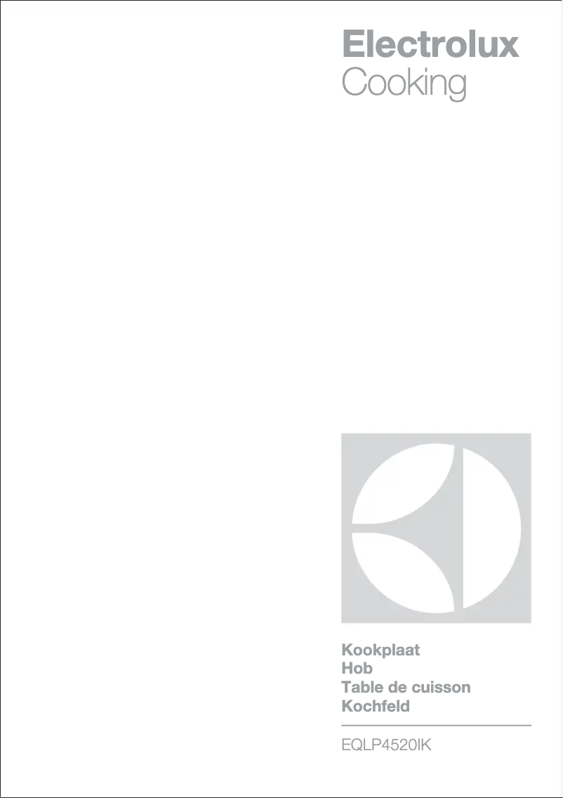 Page 1 of the manual User Manual Electrolux EQLP4520IK