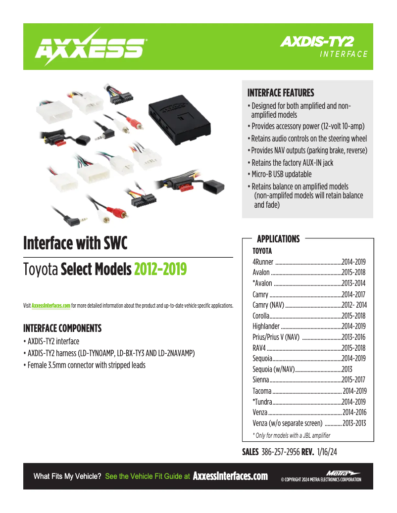 First page image of the manual for AXDIS-TY2