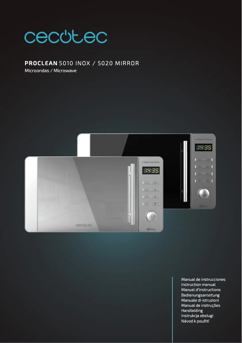 Image de la première page du manuel de l'appareil ProClean 5020 Mirror