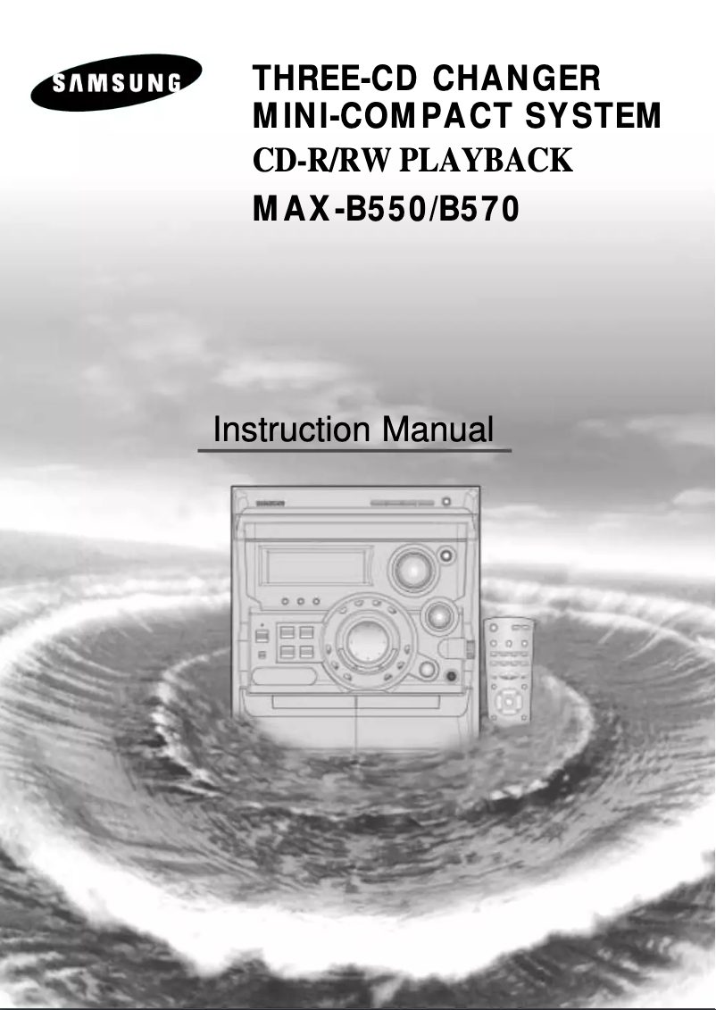 First page image of the manual for MAX-B550